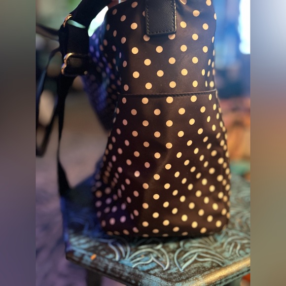Kate Spade Black & White Polka Dotted Diaper Bag - Picture 12 of 12